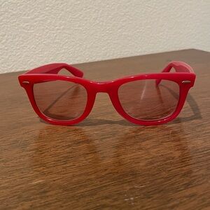 Vintage Ray-Ban Wayfarer B&L 5024 USA Red Sunglasses Rare